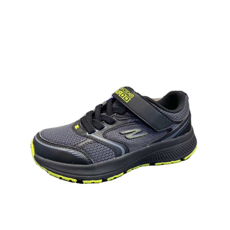 推荐商品：Skechers/斯凯奇 Go Run Consistent 防滑耐磨 网面透气 时尚休闲 软底 磁吸扣 魔术贴 运动鞋儿童 大童/炭黑色