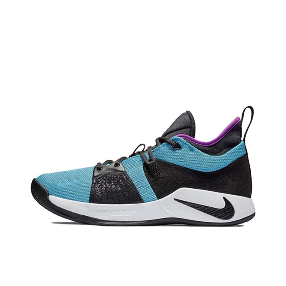 推荐商品：Nike Paul George PG 2 实战 防滑耐磨 轻盈缓震 透气轻便 织物 圆头 百搭 合成革 篮球鞋 Blue Lagoon 南海岸