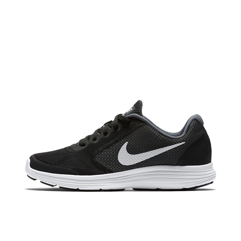 推荐商品：Nike Revolution 3 跑鞋 网面透气缓震耐磨轻便舒适运动防滑休闲低帮 Black Gray 黑灰白