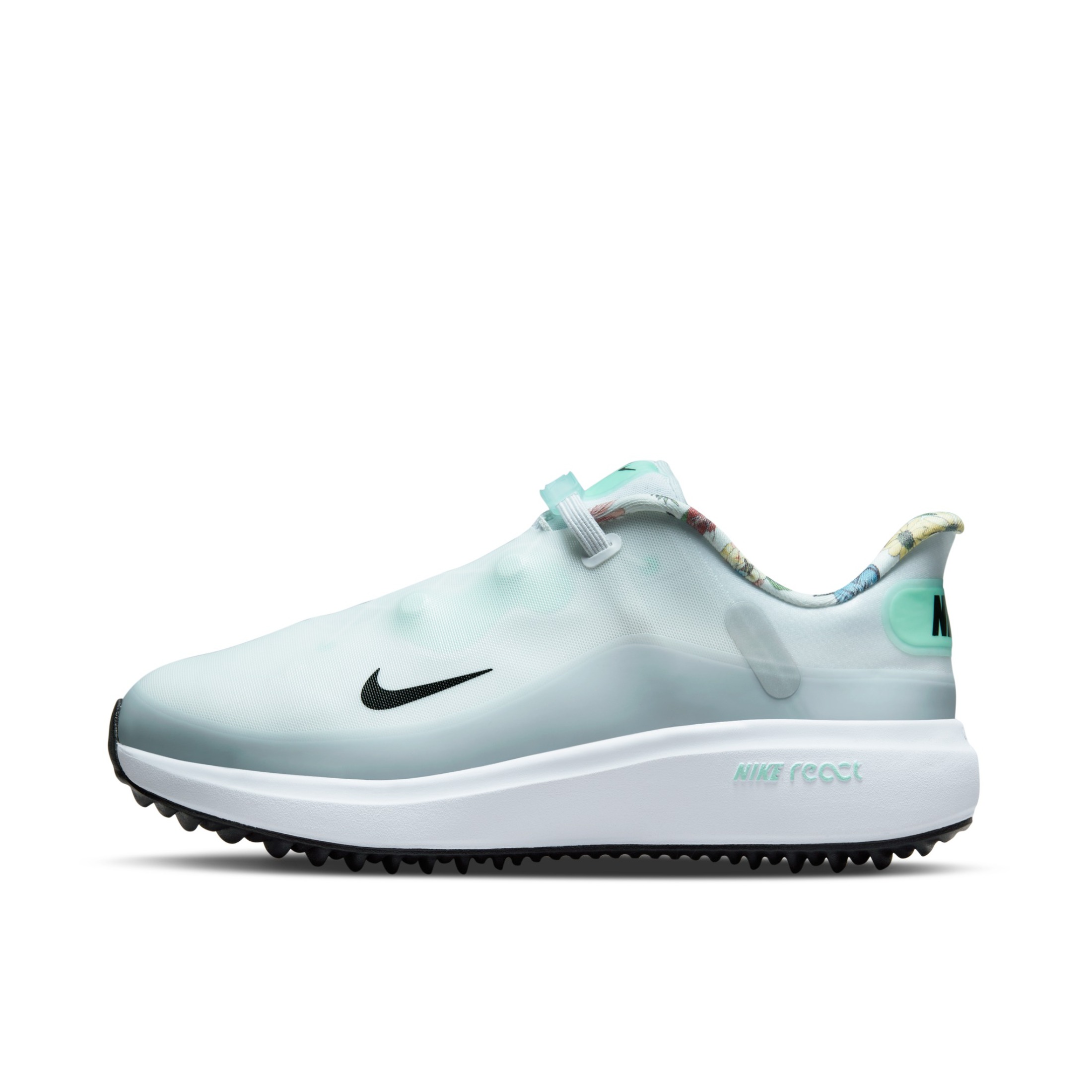 推荐商品：Nike React Ace Tour 防滑耐磨 高尔夫鞋 泡沫薄荷绿/金属银灰