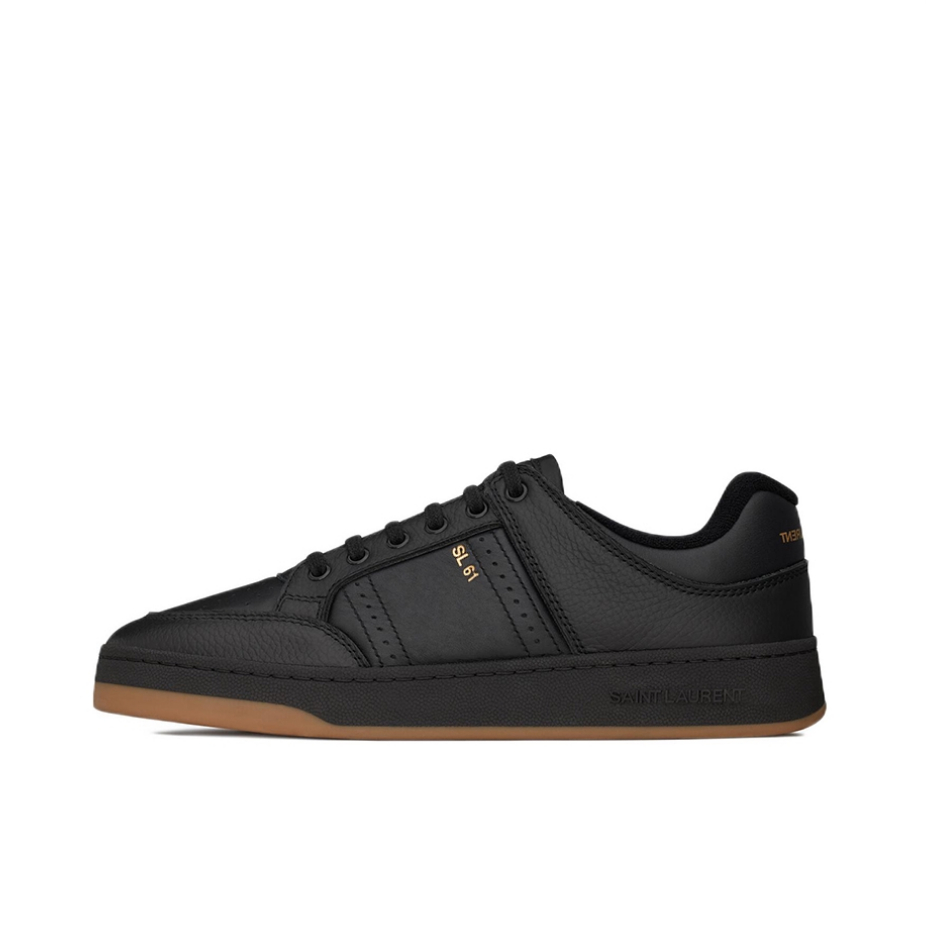 推荐商品：Saint Laurent 粒面皮革 休闲鞋 690789AAAJH9019 黑色