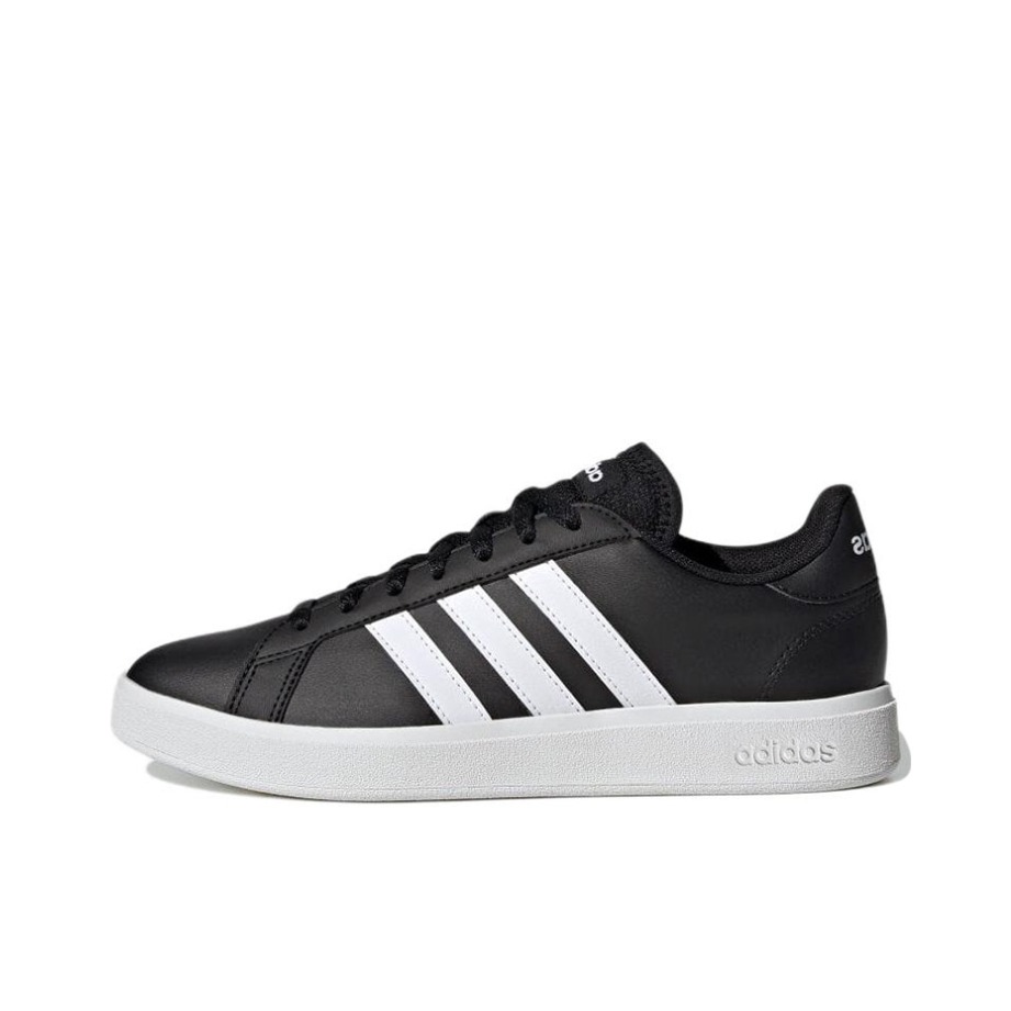 推荐商品：adidas NEO Grand Court 板鞋 防滑耐磨减震透气休闲复古时尚防水轻运动 黑色/本白色