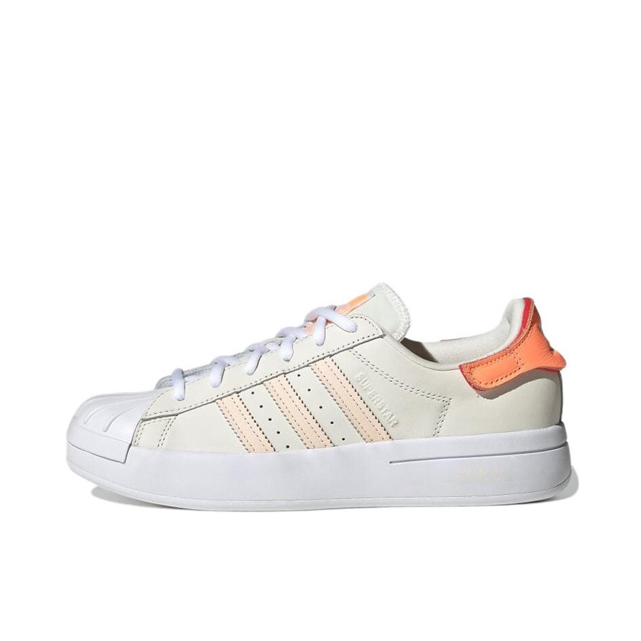 推荐商品：adidas Superstar Ayoon 板鞋 贝壳头舒适透气轻便百搭耐磨圆头平跟 白色/红色/浅肉色/橙色