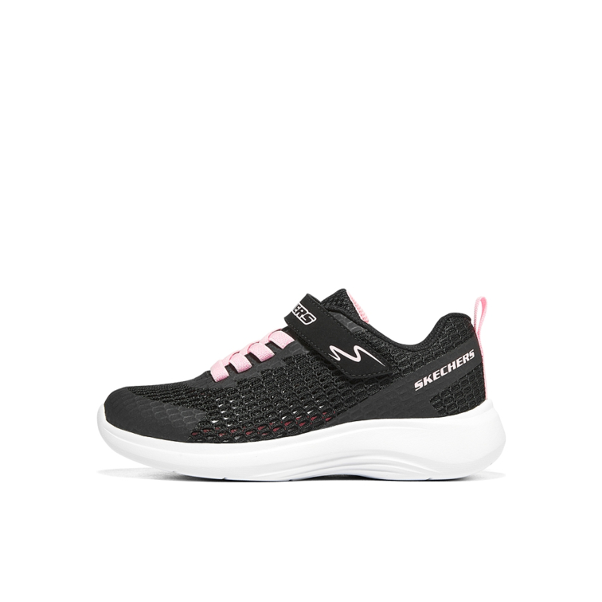 推荐商品：Skechers/斯凯奇 Dyna-Air 缓震耐磨 舒适轻便 网面透气 休闲 运动鞋儿童 小童/黑色/粉红色