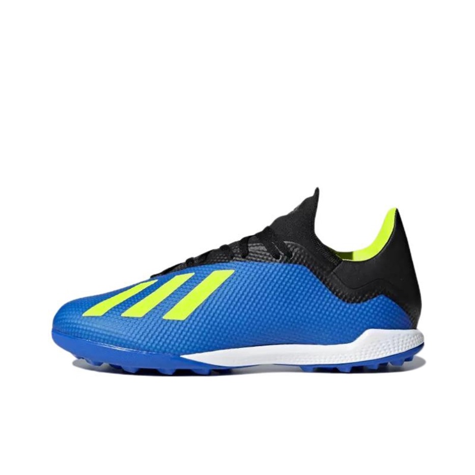 推荐商品：adidas X Tango 18.3 TF 中端 胶质碎钉 人造草地 透气 足球鞋 Football Blue/Solar Yellow/Core Black  蓝黑黄