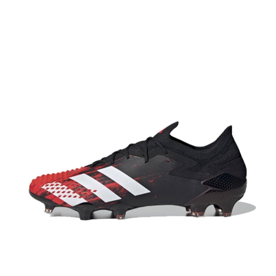 推荐商品：adidas Predator Mutator 20.1 AG 高端 胶质短钉 人造草地 耐磨 足球鞋 Black Red 黑红