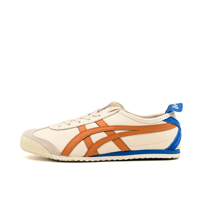 推荐商品：Onitsuka Tiger Mexico 66 德训鞋 运动休闲鞋 复古轻便透气舒适百搭防滑 白色/橙色