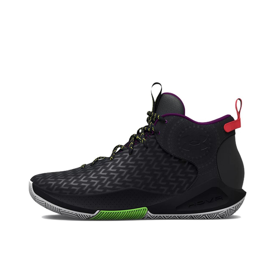 推荐商品：Under Armour/安德玛 Hovr Havoc 4 Clone 缓震 舒适透气 防滑耐磨 运动 篮球鞋 黑色/绿色