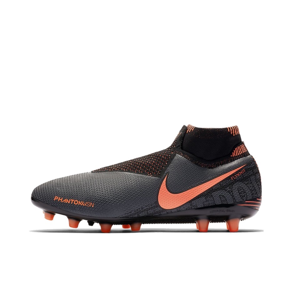 推荐商品：Nike Phantom Vision Elite Df AG-Pro 顶级 短钉 人工草场 足球鞋 Dark Grey/Bright Mango/Black 黑灰橙