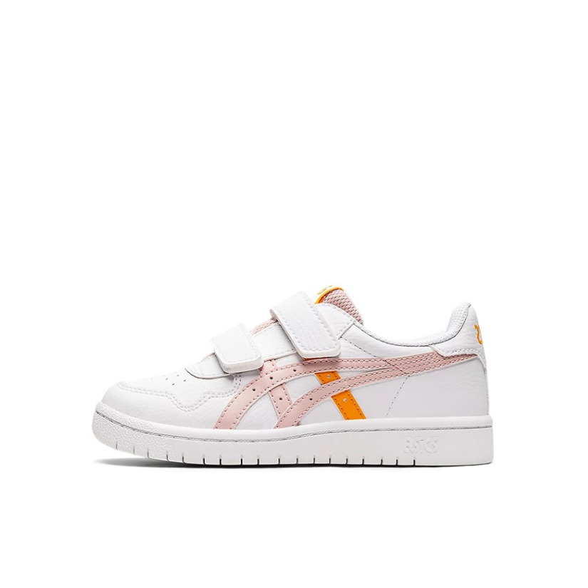 推荐商品：Asics/亚瑟士 Tiger Japan S 潮流经典 耐磨 支撑稳定 防滑 舒适 休闲 板鞋儿童 小童/白色/粉色/橙色