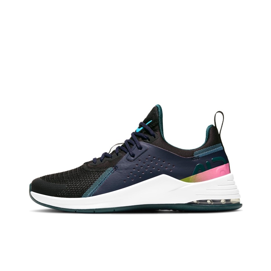 推荐商品：Nike Air Max Bella TR 3 耐磨 织物 训练鞋 黑色/黑蓝/落日红/明黄