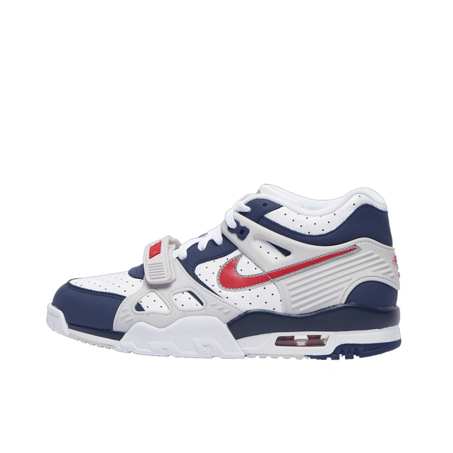 推荐商品：Nike Air Trainer 3 魔术贴 防滑耐磨 舒适减震 合成革 复古百搭 训练鞋 Medicine Ball 蓝色/白色