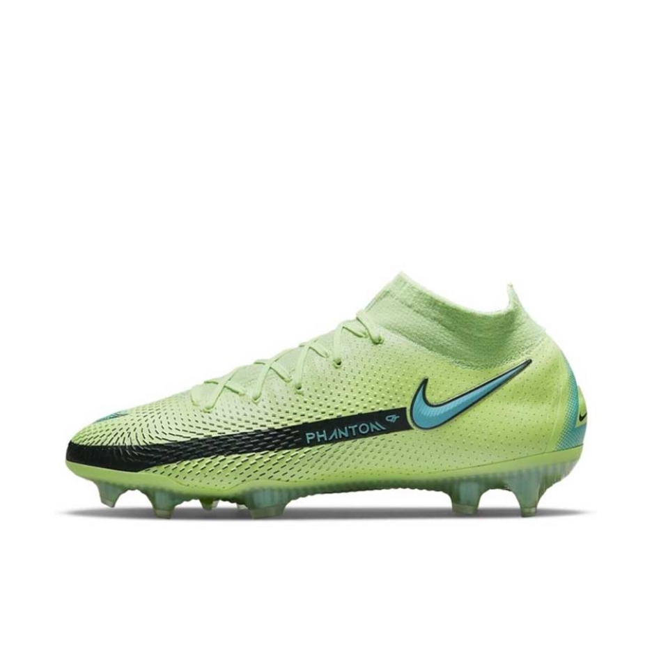 推荐商品：Nike Phantom GT Elite DF FG 顶级 胶质长钉 天然草地 减震防滑耐磨轻便 足球鞋 荧光绿