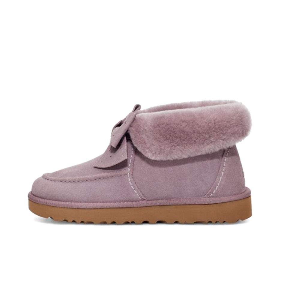 推荐商品：UGG Kyrina Bow Pom 保暖耐磨 蝴蝶结 包裹性 雪地靴 粉紫