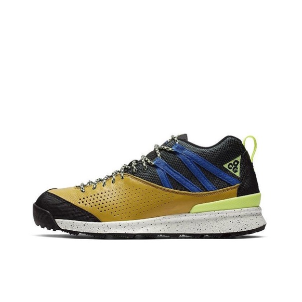 推荐商品：Nike Okwahn II 舒适耐磨 时尚潮流 休闲 低帮 户外鞋 Dark Citron/Green/Volt 黄蓝