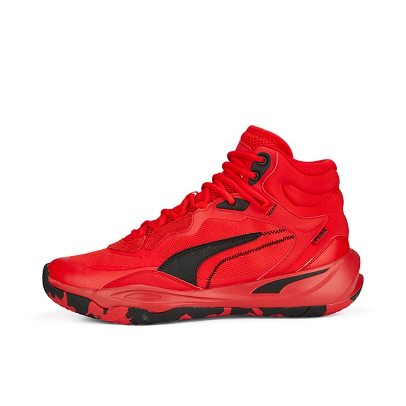 推荐商品：Puma/彪马 Playmaker Pro 减震回弹 防滑耐磨 舒适轻便 篮球鞋 中帮/红色/黑色