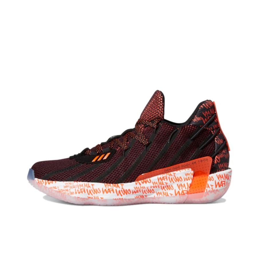 推荐商品：adidas Dame 7 利拉德 篮球鞋 实战训练缓震回弹防滑耐磨透气 黑色/红色