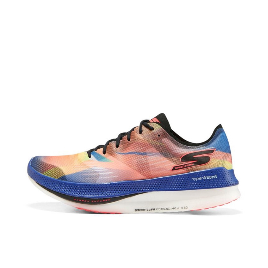 推荐商品：Skechers/斯凯奇 Go Run Speed Freek 轻便 网布透气 碳板回弹 竞赛型 运动 织物 跑鞋 黑色/多彩色