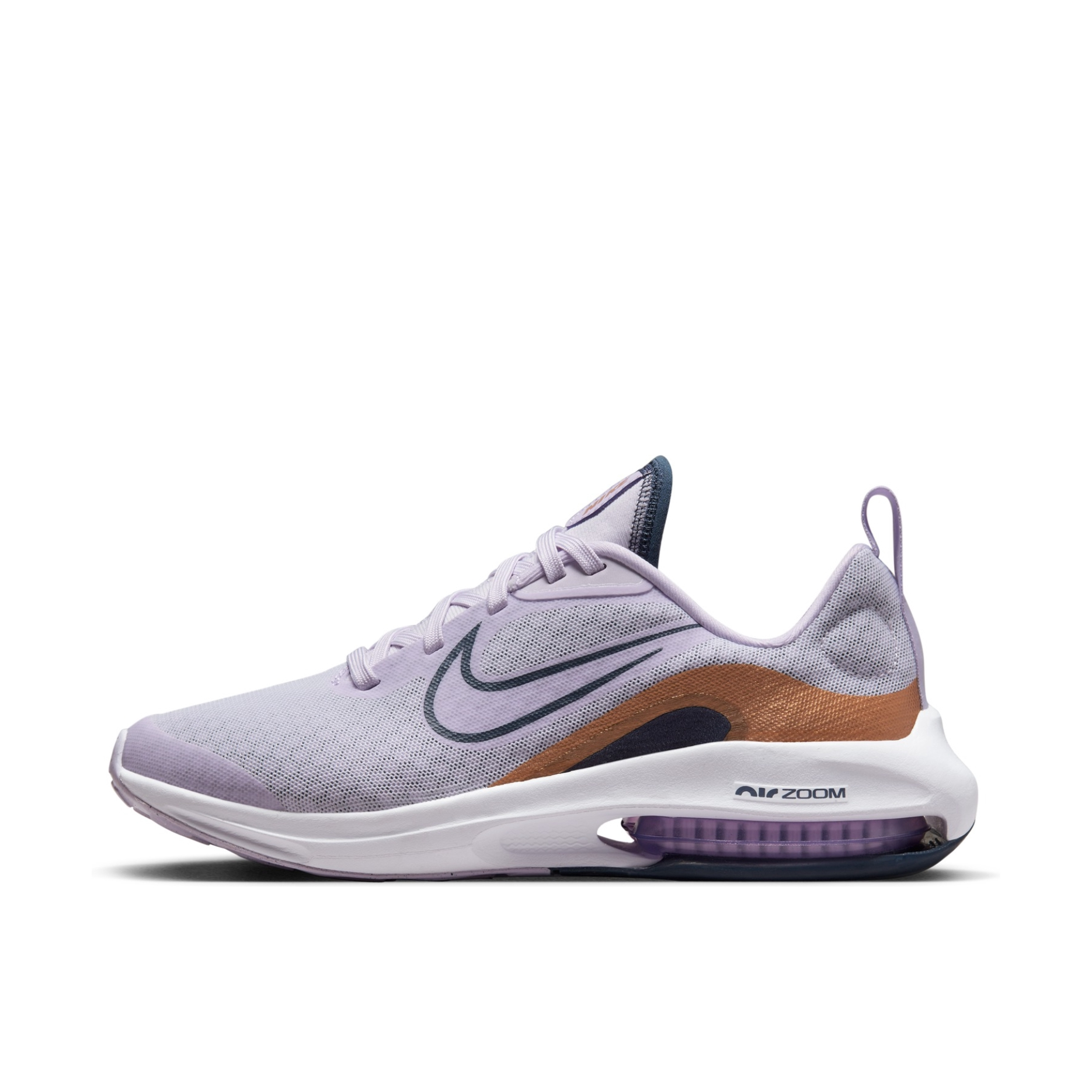 推荐商品：Nike Air Zoom Arcadia 2 跑鞋 缓震轻便网面透气防滑耐磨舒适百搭织物 GS/微葡萄紫/闪电蓝/金属铜/霜紫