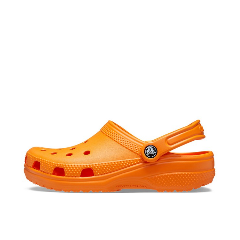 推荐商品：Crocs/卡骆驰 Classic Clog 经典克骆格 防滑耐磨 包头百搭 休闲舒适 外穿圆头 运动沙滩 户外 洞洞鞋 凉鞋 亮橘色
