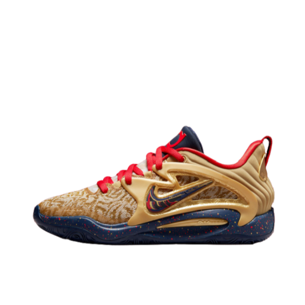 推荐商品：Nike KD 15 杜兰特 Strobel 缓震透气 防滑耐磨 圆头 包裹性 支撑 篮球鞋 Olympic 国外版/土黄色/红色/墨蓝色