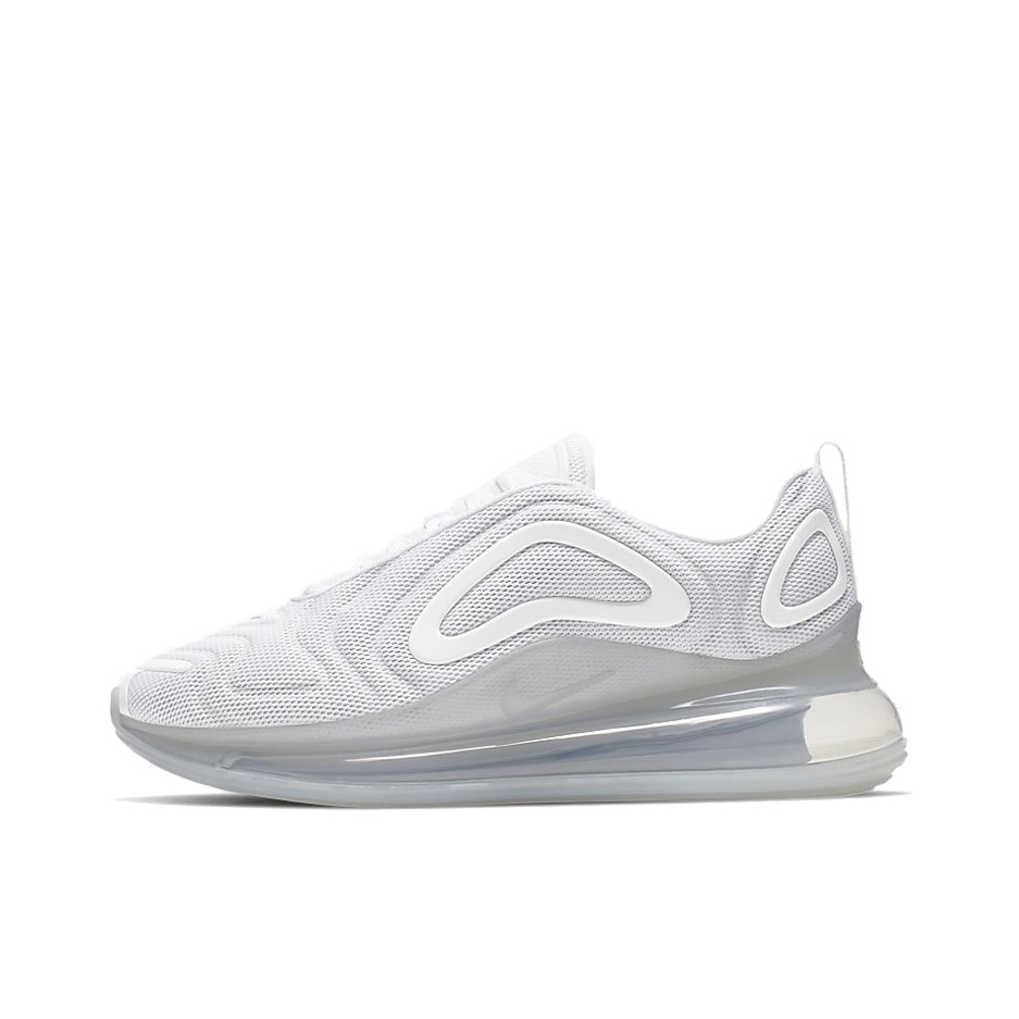 推荐商品：Nike Air Max 720 全掌气垫 缓震回弹 耐磨 舒适透气 轻便 复古 跑鞋 女款/白色