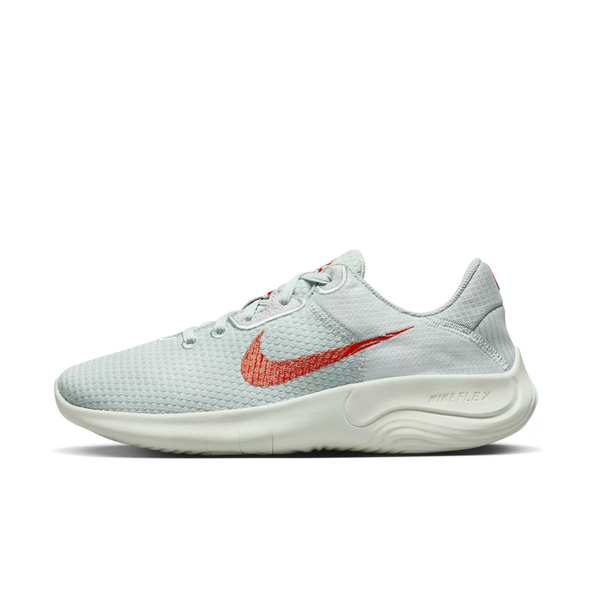 推荐商品：Nike Flex Experience RN 11 跑鞋 轻便缓震轻质织物支撑圆头 女款/灰色/红色