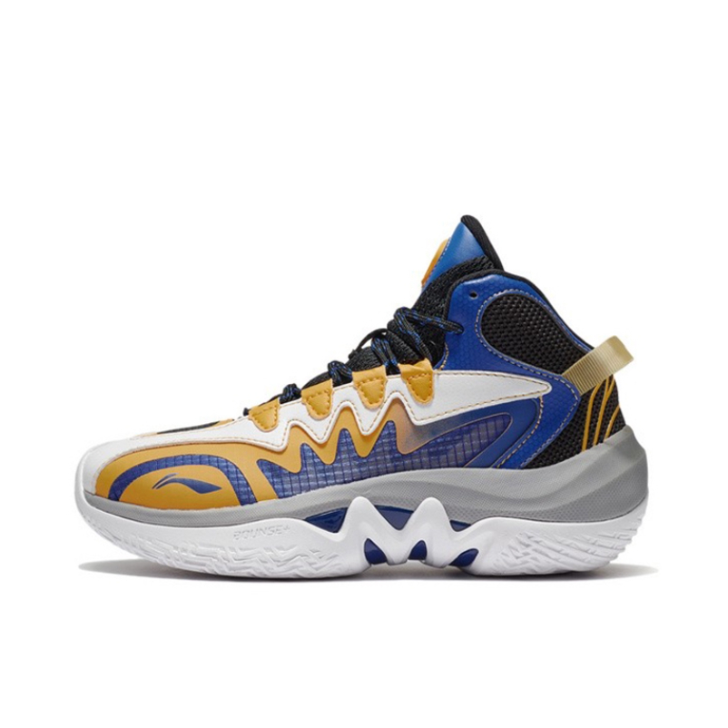 推荐商品：李宁 先锋力Team2.0 减震回弹 防滑耐磨 稳定轻便 运动鞋儿童 大童/柑橘黄/黑色