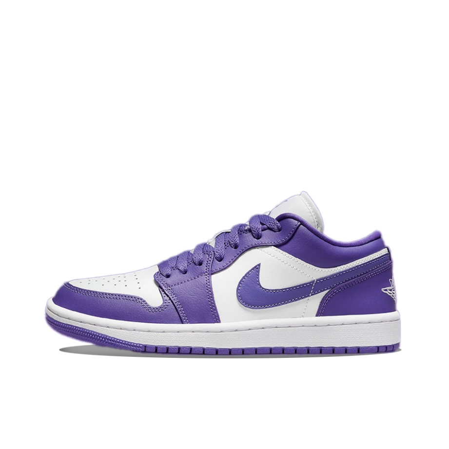 推荐商品：Air Jordan 1 板鞋 运动休闲鞋 复古潮流支撑合成革 Psychic Purple 白色/紫色