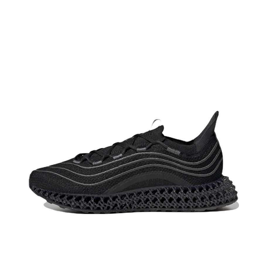 推荐商品：adidas 4DFWD 跑鞋 减震回弹网面透气防滑耐磨织物碳板自带推进力运动随心畅跑 PARLEY联名/黑色/灰色