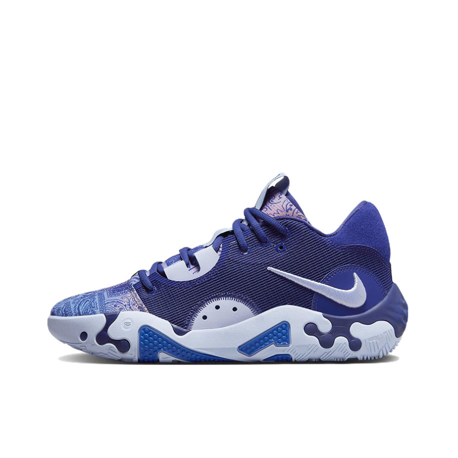 推荐商品：Nike Paul George PG 6 保罗乔治6代 包裹缓震 实战透气支撑 篮球鞋 国外版/蓝色/粉色