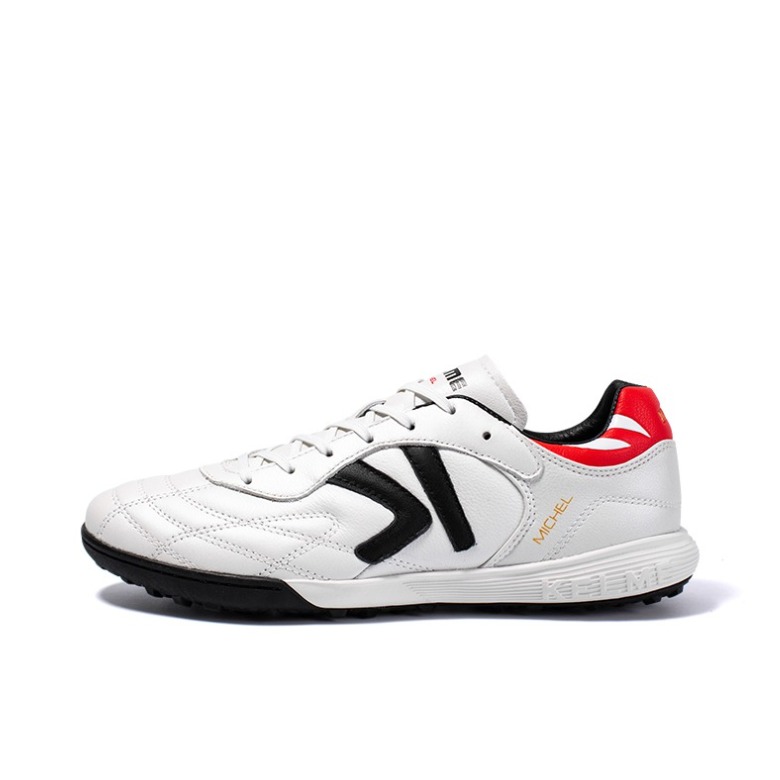 推荐商品：KELME/卡尔美 MG短钉大底 人造草地 防滑耐磨透气 足球鞋 训练鞋 ZX80011017 白色/红色