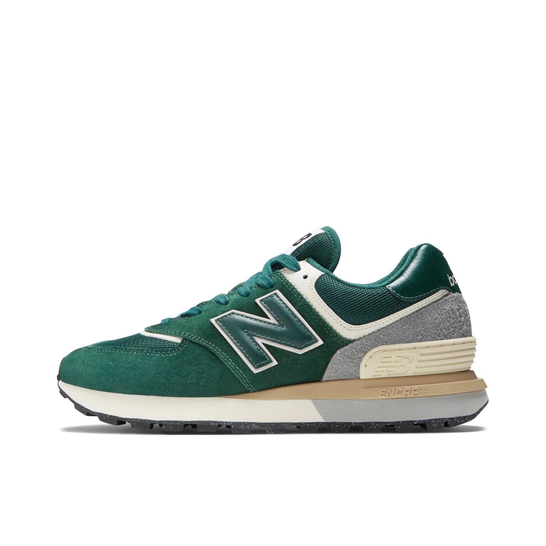 推荐商品：New Balance 574 运动休闲鞋 阿甘鞋 经典复古防滑耐磨缓震舒适透气时尚百搭轻便 绿色/白色/褐色