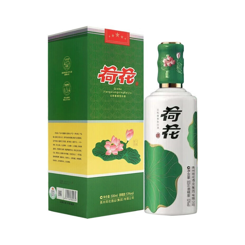 推荐商品：荷花 一品荷花 53度 酱香型 白酒 盒装 聚会纯粮食自饮宴请原封