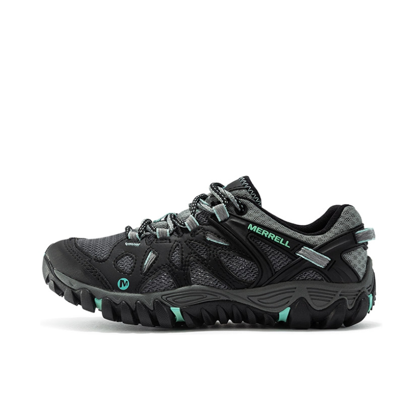 推荐商品：Merrell/迈乐 All Out Blaze 耐磨防滑 网布 织物 抓地 防水 涉水 运动透气 户外鞋 溯溪鞋 女款/黑色/蓝色