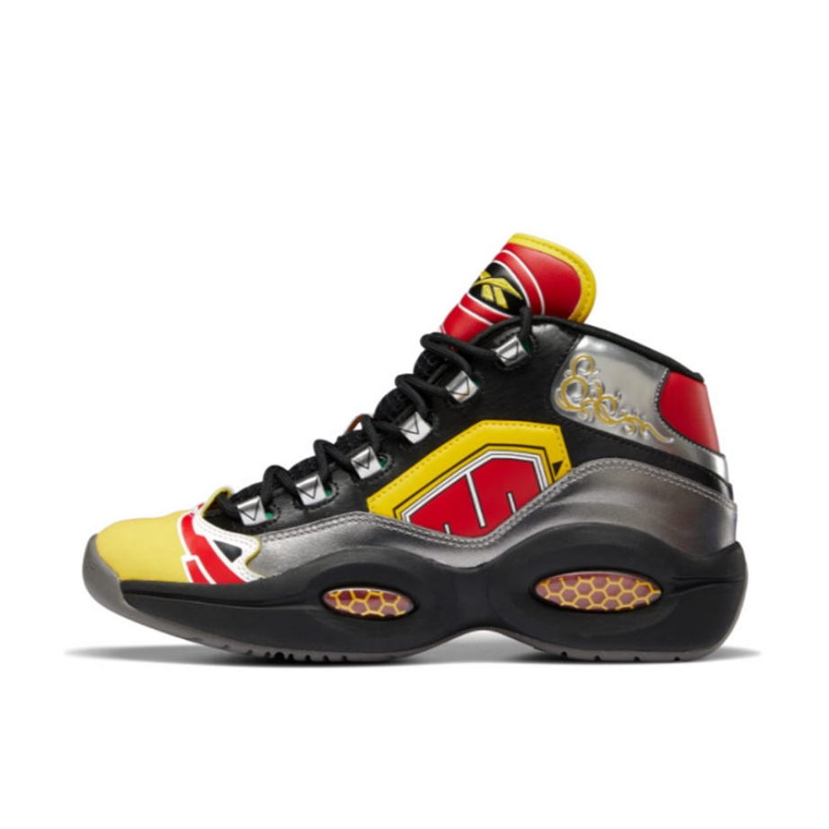 推荐商品：Reebok/锐步 Question 复古 减震 防滑耐磨 实战 透气 运动 包裹性 篮球鞋 恐龙战队联名/超级佐德