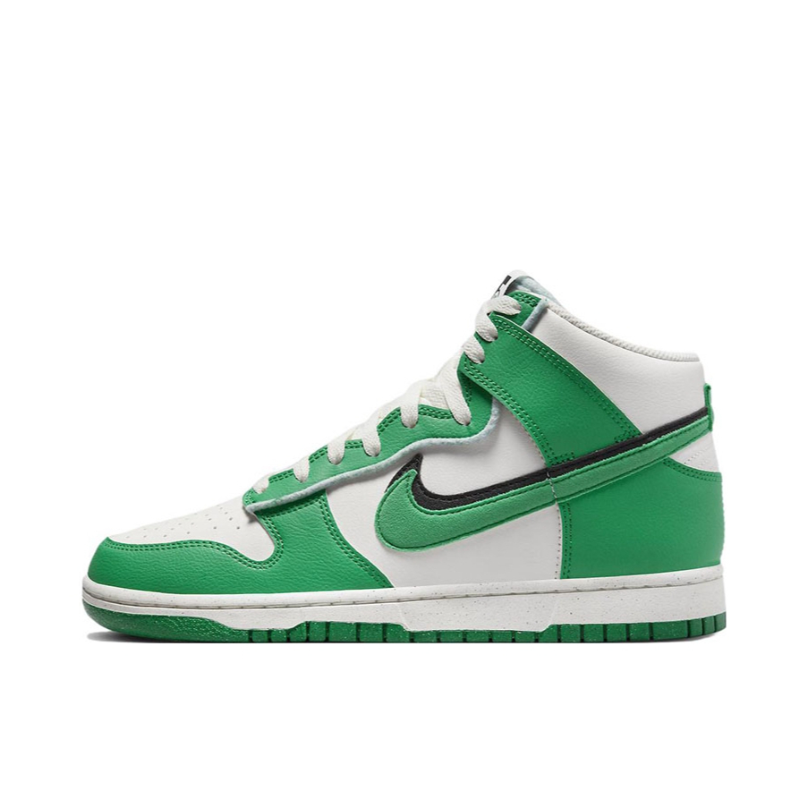 推荐商品：Nike Dunk 板鞋 经典复古百搭 高帮/白色/绿色/双层钩