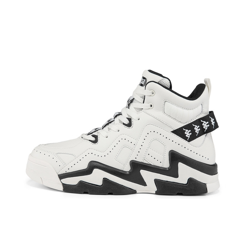 Kappa 撞色拼接休闲  串标高帮板鞋 K0BZ5CC71D