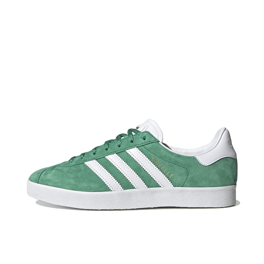 推荐商品：adidas Originals Gazelle T头鞋 德训鞋 板鞋 轻便复古薄底舒适百搭减震耐磨贴合圆头 绿色/白色/金属金
