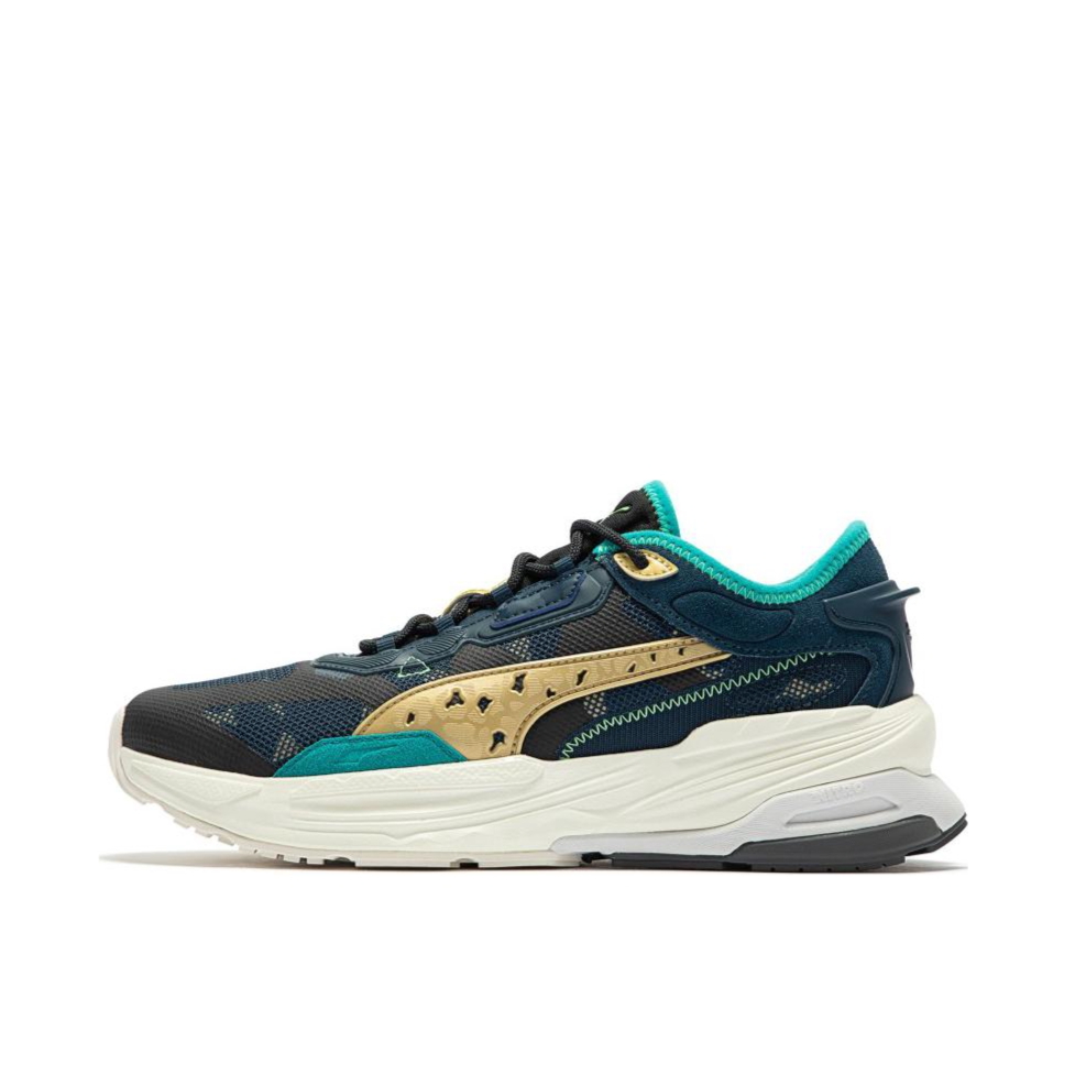 推荐商品：Puma/彪马 Extent Nitro Europa 防滑耐磨 减震透气 舒适轻便 织物 时尚 休闲鞋 海蓝/米白