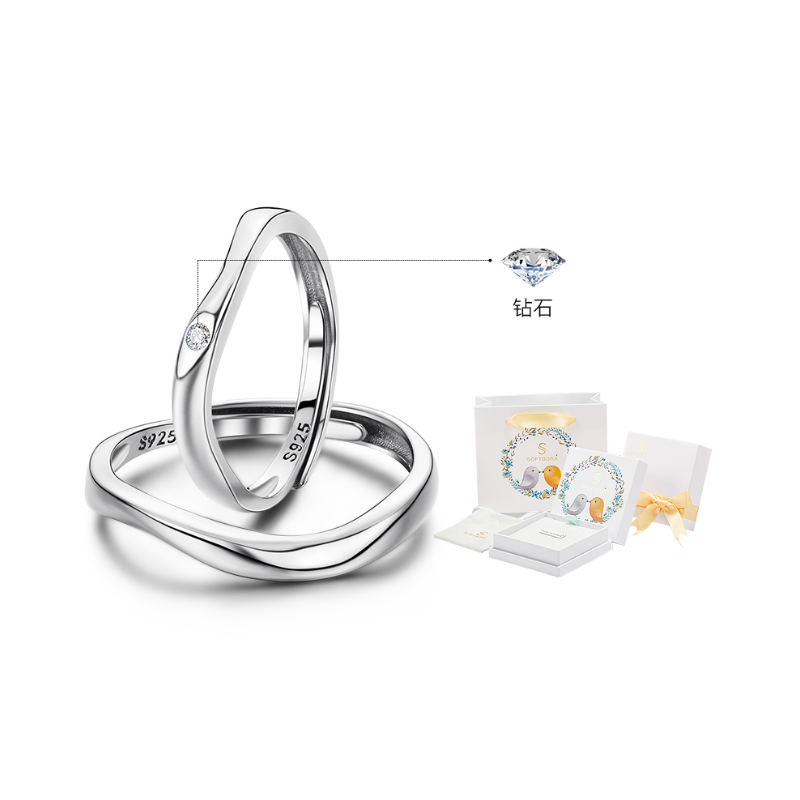 推荐商品：softdora/索缇朵 莫比乌斯镶钻钻戒 SD-RD123S