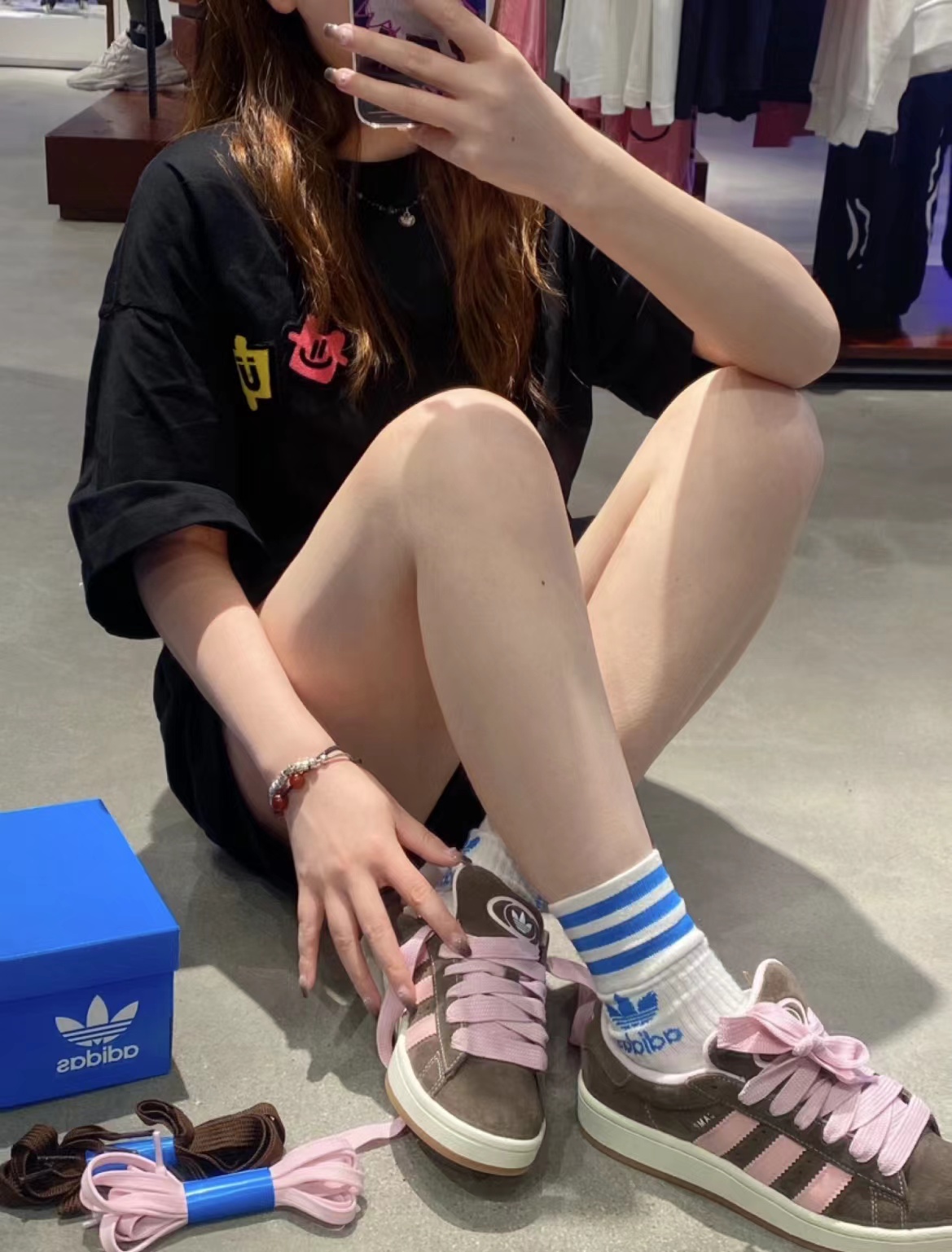 black -pink| adidas campus 00s 