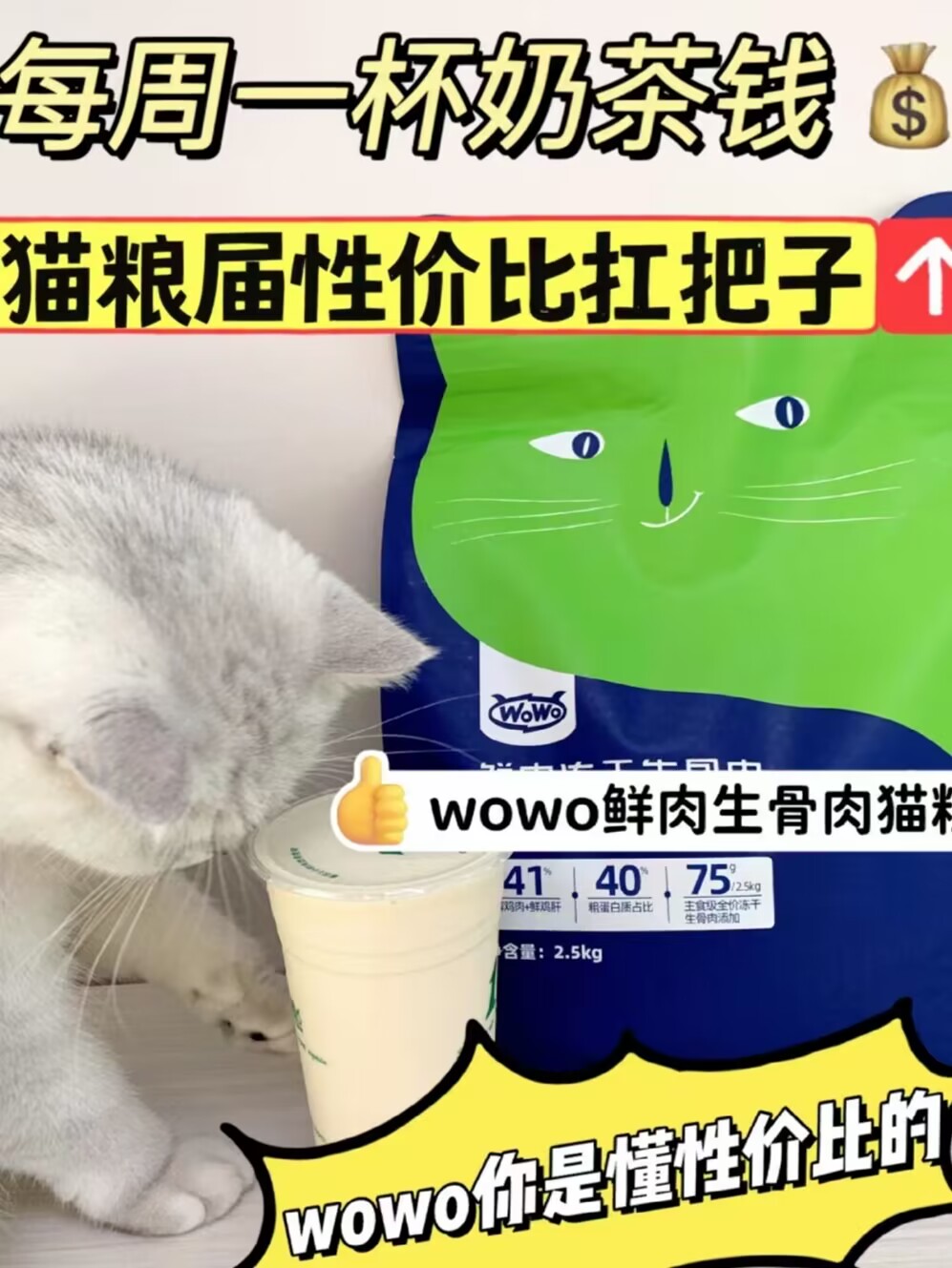 仅4r/天吃上冻干鲜肉粮国产猫粮性价比之选