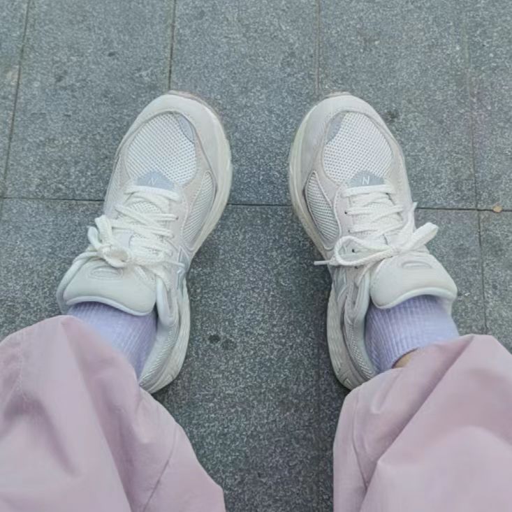 阳光系配色休闲鞋实拍！