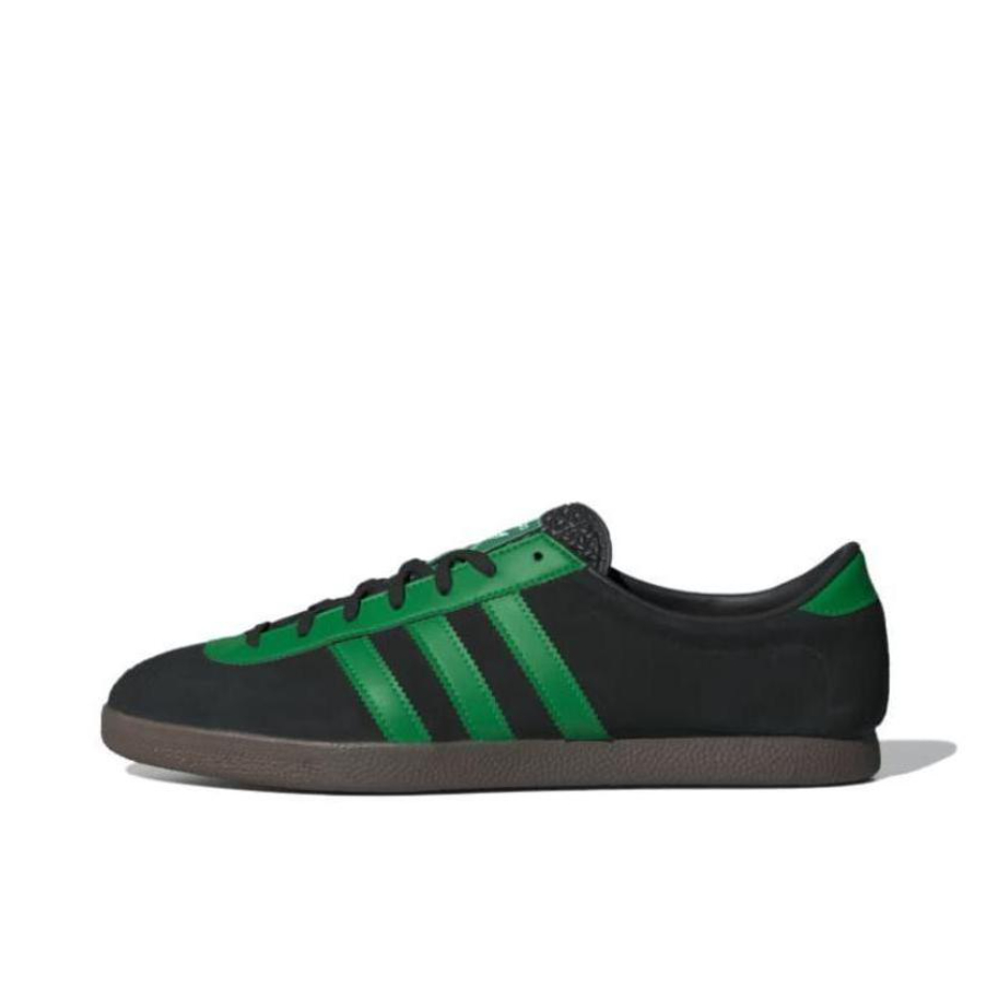 推荐商品：adidas Originals London 防滑耐磨 轻便透气 舒适百搭 德训鞋 板鞋 黑色/绿色 