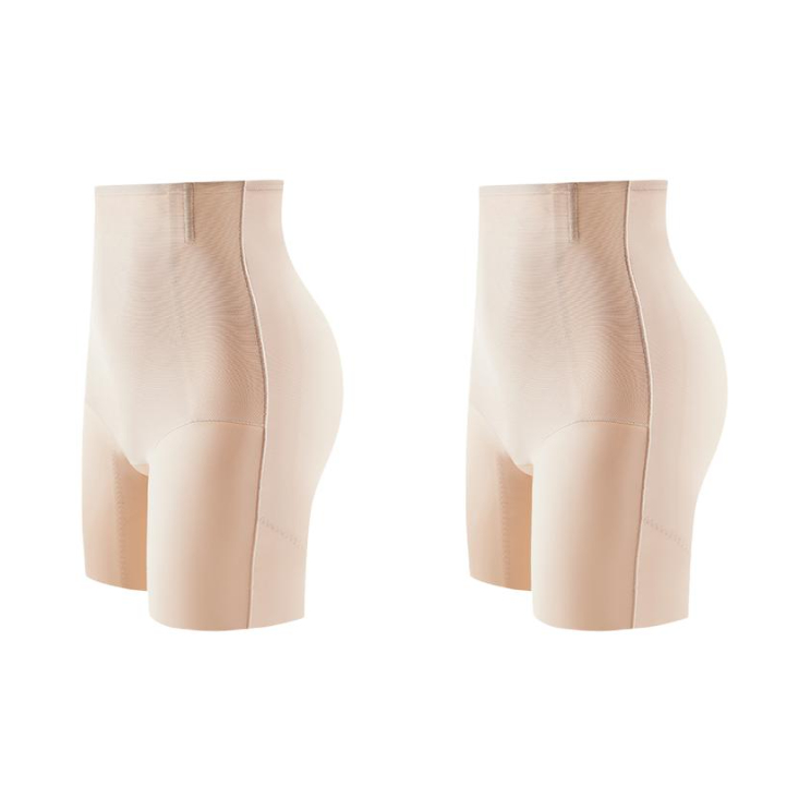 推荐商品：Aosmanna/奥丝曼娜 收腹高腰莱卡无痕紧身裤 女装 6835 肤/2条装