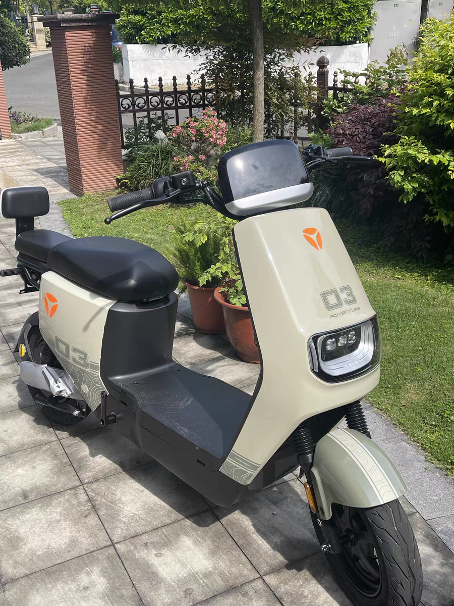 雅迪电动车 墨绿色