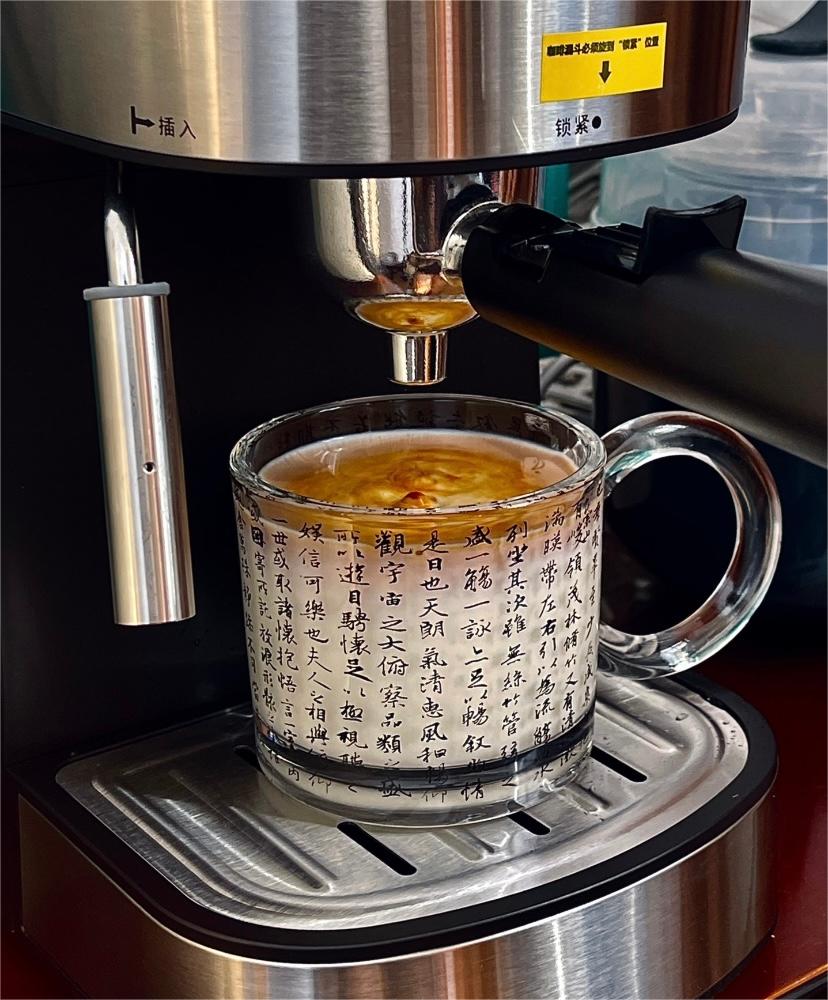 买了柏翠意式咖啡机啦！