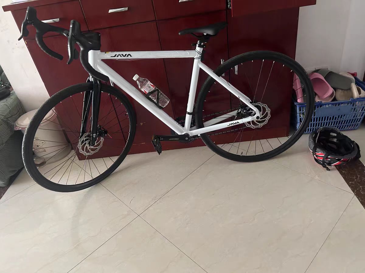 给弟弟买的沃小白公路车