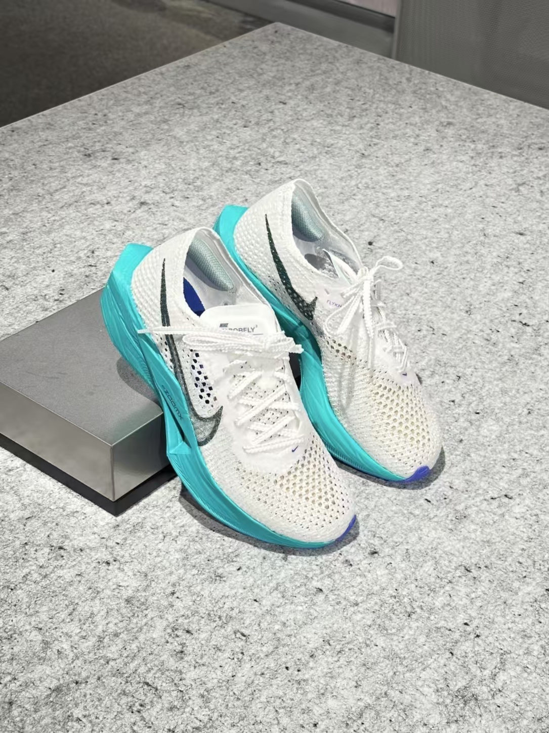 Zoomx Vaporfly Next% 3 [ 白蓝]超级跑鞋